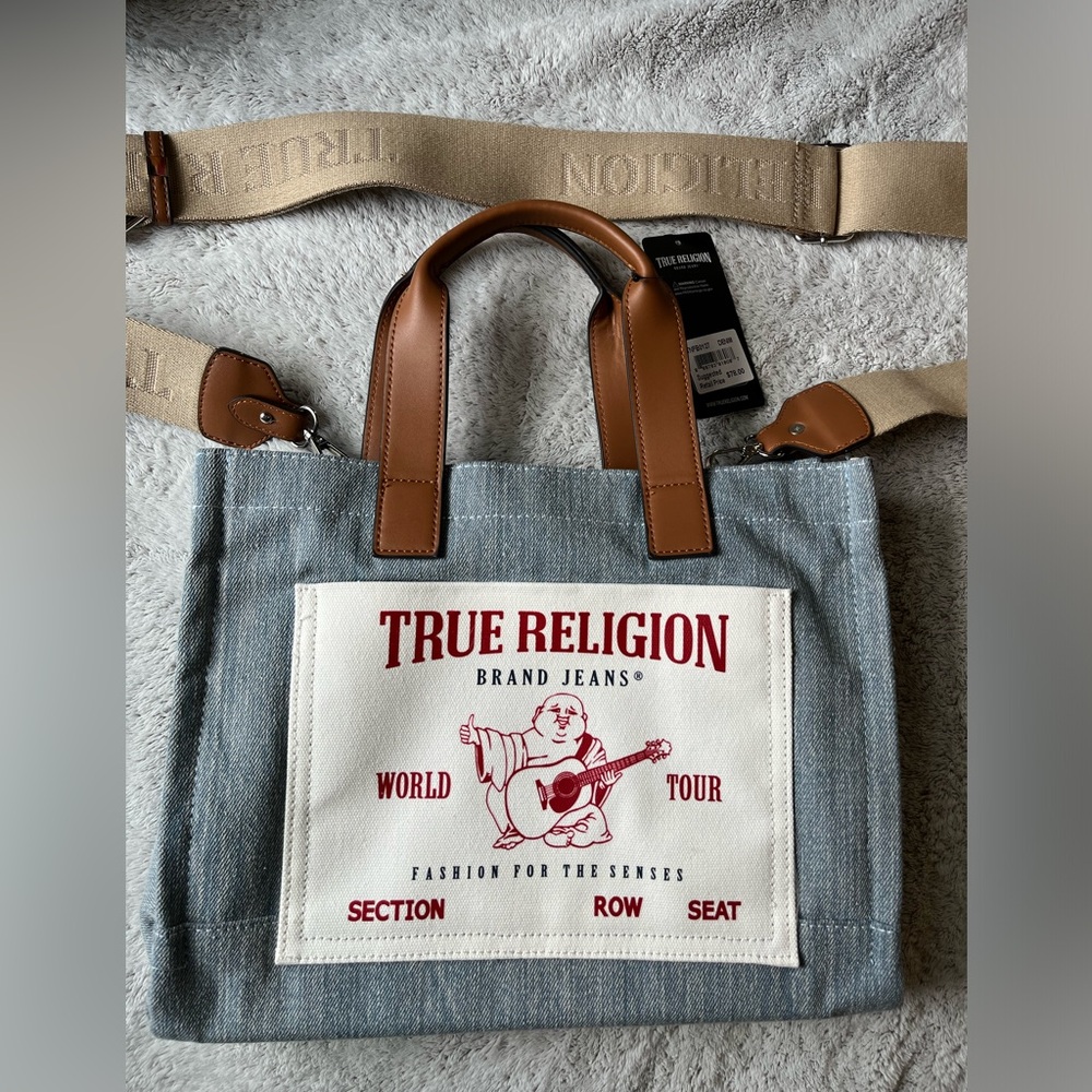 True Religion Mini Denim Tote. NEW WITH TAGS